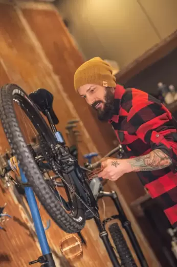 The HUB Bike Lounge!